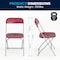 Flash Furniture Folding Chair -Red Plastic - Event Chair LE-L-3-RED-GG - alternate 3